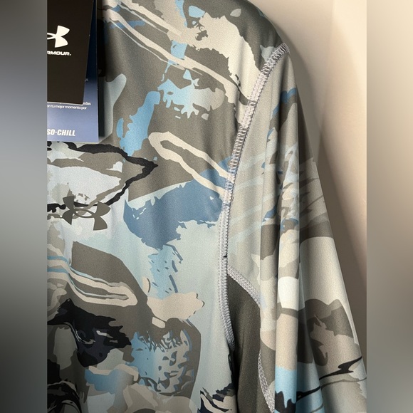 Under Armour Stretch wBreathable Mesh Back Long Sleeved Crew Neck Active Top - Picture 8 of 15